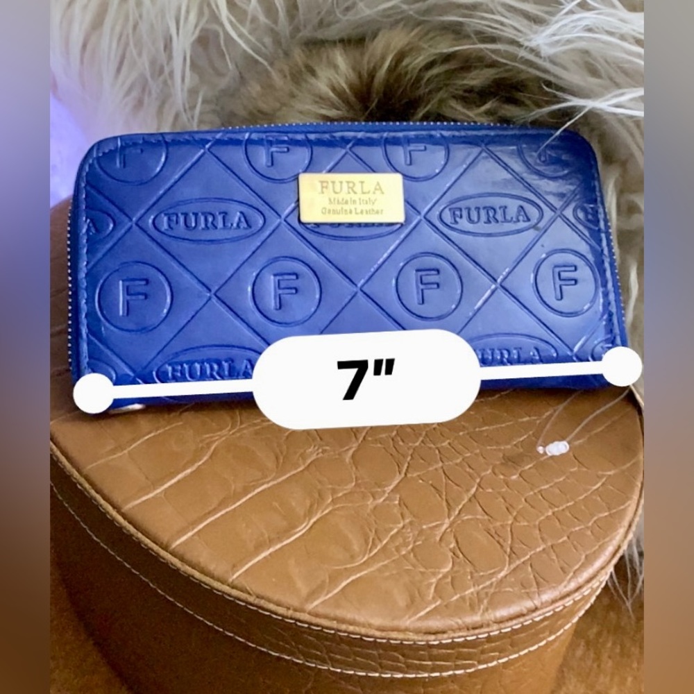 🍀Wallet Furla🍀Blue🍀#CB5 - Picture 14 of 15